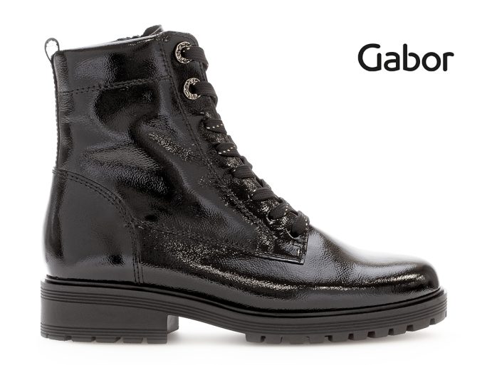 Gabor 52.765.97 veterboot zwart lak