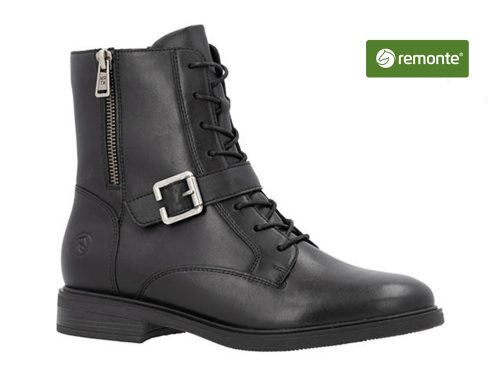 Remonte D1U70 veterboot zwart