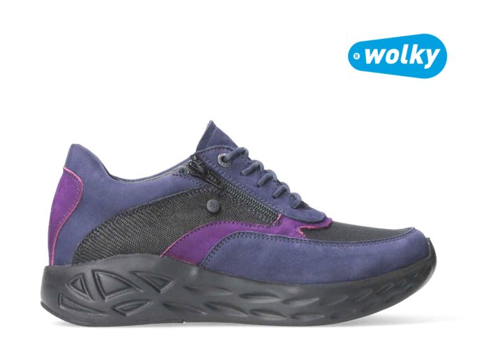 Wolky 5703 Vitality paars veterschoen