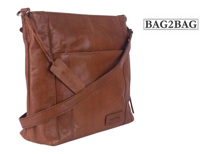 Bag2Bag Avola cognac schoudertas