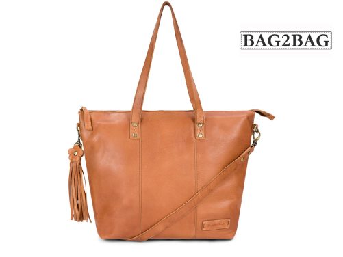 Bag2Bag Mala cognac schoudertas