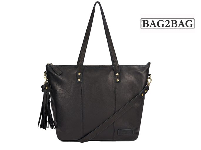 Bag2Bag Mala zwart schoudertas