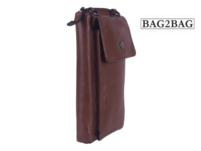 Bag2Bag Sorso cognac telefoontasje