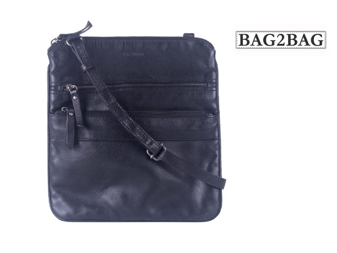 Bag2Bag Zarko zwart schoudertas